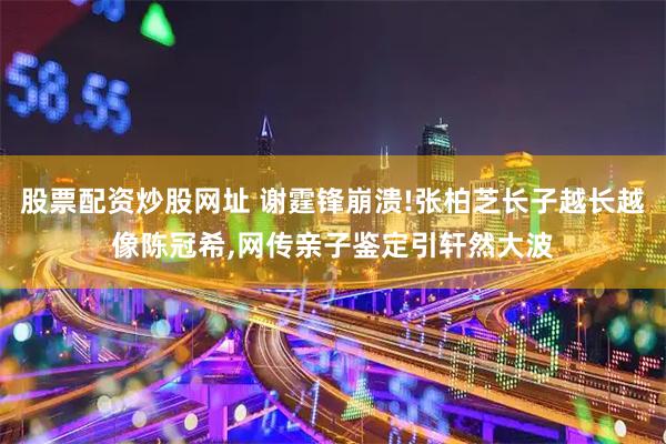 股票配资炒股网址 谢霆锋崩溃!张柏芝长子越长越像陈冠希,网传亲子鉴定引轩然大波