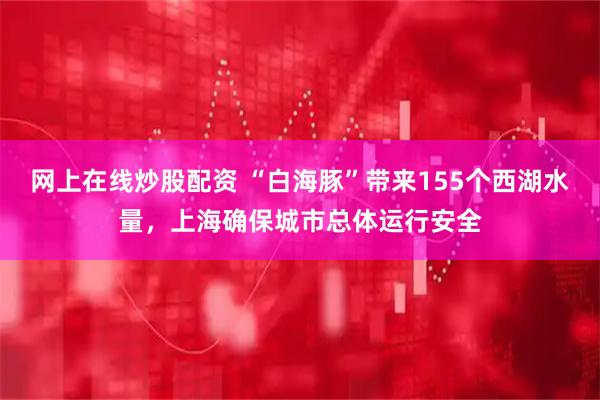网上在线炒股配资 “白海豚”带来155个西湖水量，上海确保城市总体运行安全